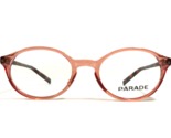 Parade Eyeglasses Frames 1724 PEACH/TORTOISE Round Full Rim 47-20-130 - £32.92 GBP