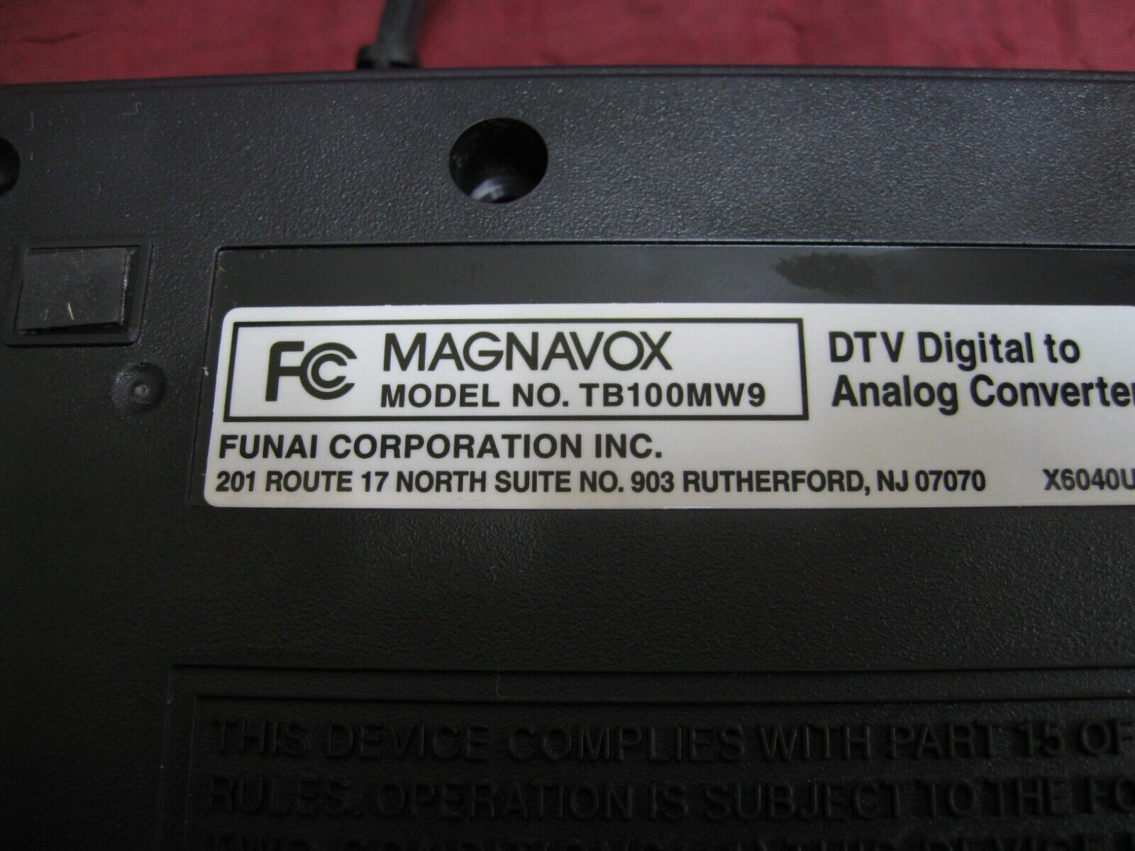 Magnavox DTV Digital To Analog TV Converter TB110MW9 New In Open Box With Remote Item image 5