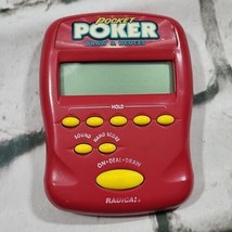 Radica Pocket Poker Draw and Deuces Electronic Handheld Game 1997 Works ... - £11.60 GBP