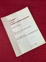Pomp &amp; Circumstance Theme Piano Sheet Music Edward Elgar VTG 1958 - £6.23 GBP