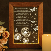 Mother&#39;s Day Gifts for Mom Her, Sympathy Gift LED Lighted Acrylic Plaque Frame - - £25.95 GBP