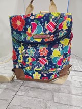 Lily Bloom Hawaiian Sea Turtle Hibiscus Colorful Purse Backpack Travel B... - $21.99