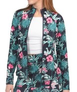 NWT TOMMY BAHAMA NAVY TEAL TROPICAL FLORAL Long Sleeve Full Zip Golf Jac... - $84.18 CAD
