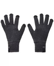 Under Armour Men&#39;s Halftime Tech Tip Gloves in Black-Medium - £13.54 GBP