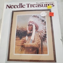 Buffalo Caller  Needle Treasures ColorArt Stitchery NIP - Native America... - $7.39