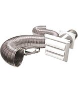 Lambro Industries 313W White 4&quot;/5&#39; Semi-Rigid Duct Louvered Vent Kit - $46.26 CAD