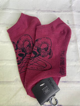 Supernatural Skull With Horns Red Socks 1 Pair Shoe Size 5-10 Sock Size ... - $12.00