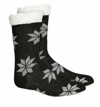Charter Club Women&#39;s Snowflake Slipper Socks With Faux-Sherpa Lining Size L/XL - £14.91 GBP