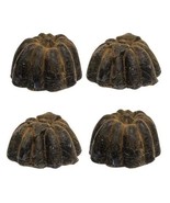 4 Set Beeswax PumpkinsPrimitive Grungy - $37.87