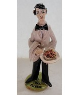 Vintage Waiter I.P.S.A. Palermo Ceramic Figure Figurine - £14.85 GBP