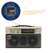 Kemai Wooden Retro/Vintage Wireless Bluetooth Tri-Band Radio BlackFirday... - $66.00