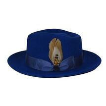 Bruno Capelo Hat Australian Wool Fedora Teardrop Crushable Bel Air BL593 Royal image 3