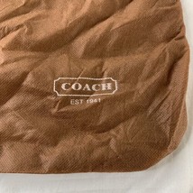Large Brown Vintage COACH Dustbag/Purse Cover w/Red Drawstring 17” x 17” flat - £15.63 GBP