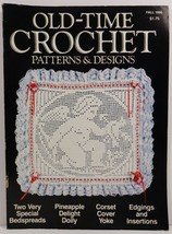 Old Time Crochet Patterns and Designs Fall 1986 - £2.35 GBP