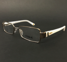 Vogue Eyeglasses Frames VO3748 848 Pearl White Gold Rectangular 53-17-135 - £40.33 GBP