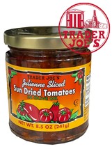 TRADER JOES JULIENNA SLICED SUNDRIED TOMATOES IN OLIVE OIL 8.5 OZ! HOT ITEM - $10.85