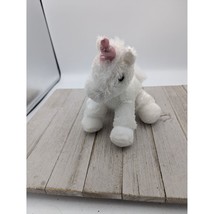 Aurora White Unicorn Pink Horn Plush Stuffed Animal Toy 7” - £5.56 GBP
