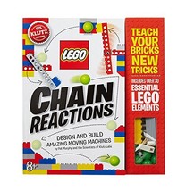 Lego Chain Reactions Book Klutz Kit Design Build Moving Toys Complete Set NEW - $11.30