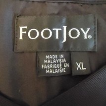 FootJoy Black Golf Jacket Size XL Pullover Zip Pockets - $29.65
