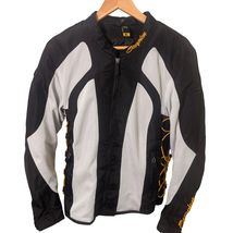 Scorpion EXO Motorcycle Jacket Womens XL Black Silver Mesh Padded Lace Up - $49.99