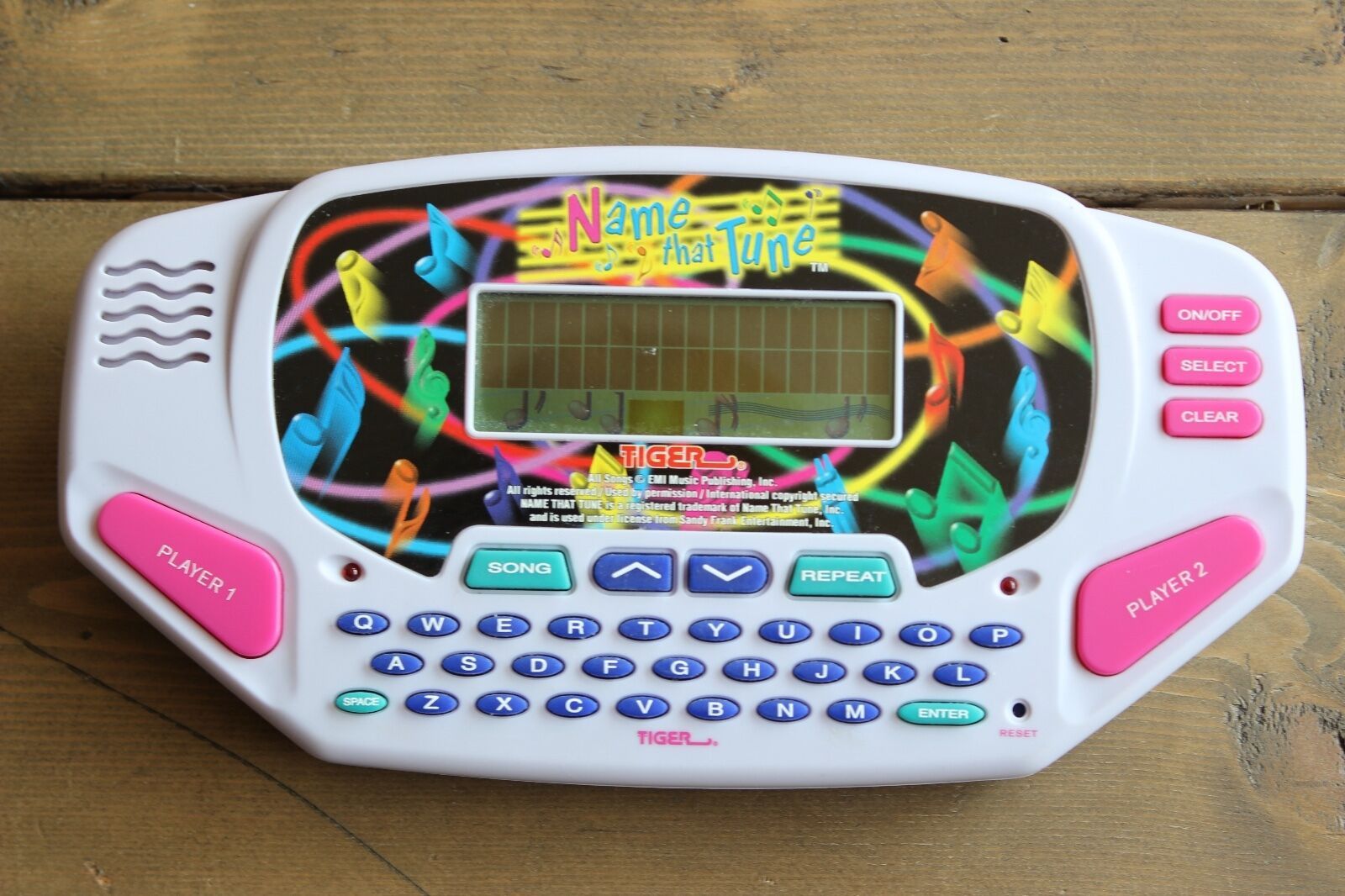Name That Tune Electronic Musical Handheld LCD Game Tiger With Country Cartridge - $11.88