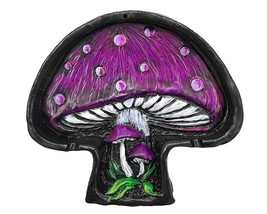 Mushroom Shaped Ash Tray Flat Spotted Shroom Cigarette Burner Incense Stick Hold - $24.74