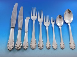 Lily of the Valley by Georg Jensen Sterling Silver Flatware Set Service 81 pcs - £8,407.13 GBP