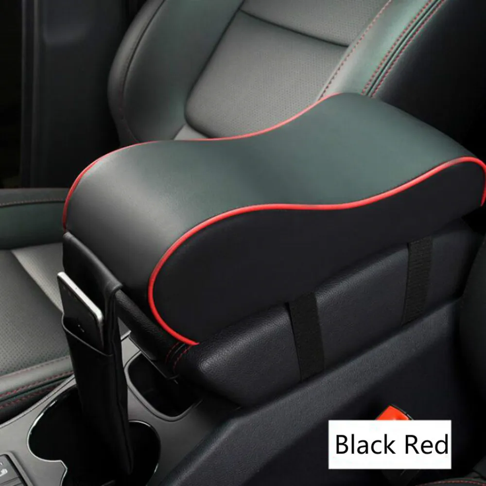 Leather Car Armrest Pad Auto Central Console Seat Box Mat Cushion Pillow Cover - £13.81 GBP+