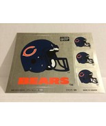 2x Vtg 1989 Chicago Bears NFL Football Helmet Set of 4 Stickers Decal Sheet - €9,58 EUR