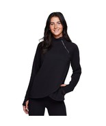 Active Women&#39;S Zip Mock Neck Long Sleeve Fleece Pullover Sweatshirt F19 ... - £47.76 GBP