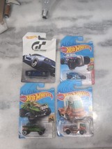 Four (4) 2017 Hot Wheels- &#39;14 Corvette Stingray, Rip Rod, Rig Heat &amp; Sandivore - £15.87 GBP