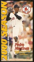 Boston Red Sox 2000 Ticket Guide &amp; Schedule Pedro Martinez Cover Photo - £2.34 GBP