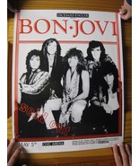 Bon Jovi Poster Jon Concert May 5 SOLD OUT Civic Arena - $615.16 CAD