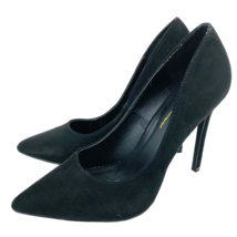 Olivia Ferguson Black Suede Like Pointed Toe Pump Women&#39;s Size 8 Stilett... - $44.99