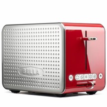 BELLA 2 Slice Toaster with Wide Slots, Touchscreen - Removable Crumb Tray, Adjus - £47.30 GBP