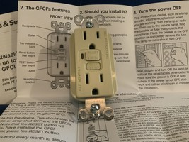 Pass &amp; Seymour PT1595-I, PLUG TAIL GFCI RECEPTACLE, UPC: 785007167016, 1... - $10.59
