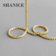 SHANICE S925 Sterling Silver Necklace Women Choker Necklace INS Starry Cauliflow - $18.24