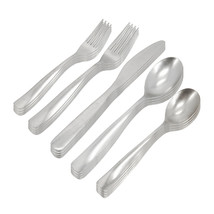 Gibson Home Hulton 20 Piece Stainless Steel Flatware Set in Silver - €77,61 EUR