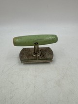 Vintage Edlund Co Top Off Jar Opener Wooden Green Handle - £12.24 GBP