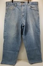 I) Vintage Casual Country Men's Blue Light Wash Jeans 42x32 - $14.84