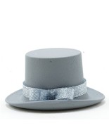 DOLLHOUSE Very Tiny Grey Top Hat MUL5392G Miniature - £2.94 GBP