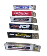 Vintage Beer Tap Handle Lot 6 Bud Light Michelob Budweiser Mancave Bar 3... - €58,91 EUR