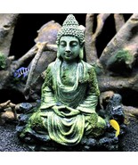 Resin Buddha Statue Aquarium Decor - 13x5x16cm - Zen Aquascaping Ornamen... - £19.57 GBP