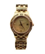 WITTNAUER LAUREATE Swiss 7j Gold Sapphire Women&#39;s Wristwatch - $3,583.82 MXN