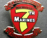 MARINES 7TH MARINE REGIMENT MAGNIFICENT 1ST DIVISION LAPEL PIN 1 INCH - $5.74