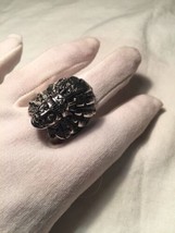 Vintage Large Silver Sreel Native American Chief Size 12 Ring - £27.83 GBP