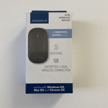 Insignia - Wireless Optical 3-Button Travel Mouse - Slim - Black - NEW - $7.41