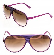 Christian Dior Tahuata Les Marquises Pink Purple Aviator Unisex Pilot Sunglasses - £269.10 GBP