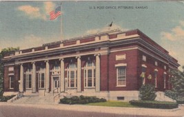 Pittsburg Kansas KS Post Office 1951 Monmouth Postcard C17 - £2.39 GBP