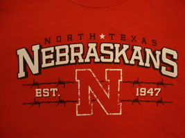 NCAA Nebraska Cornhuskers College University North Texas Fans Red T Shirt S - $15.91